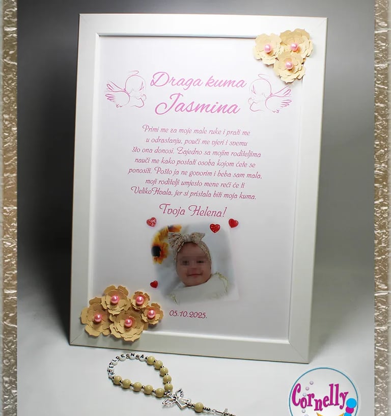 Okvir s imenom – uspomena za kumove