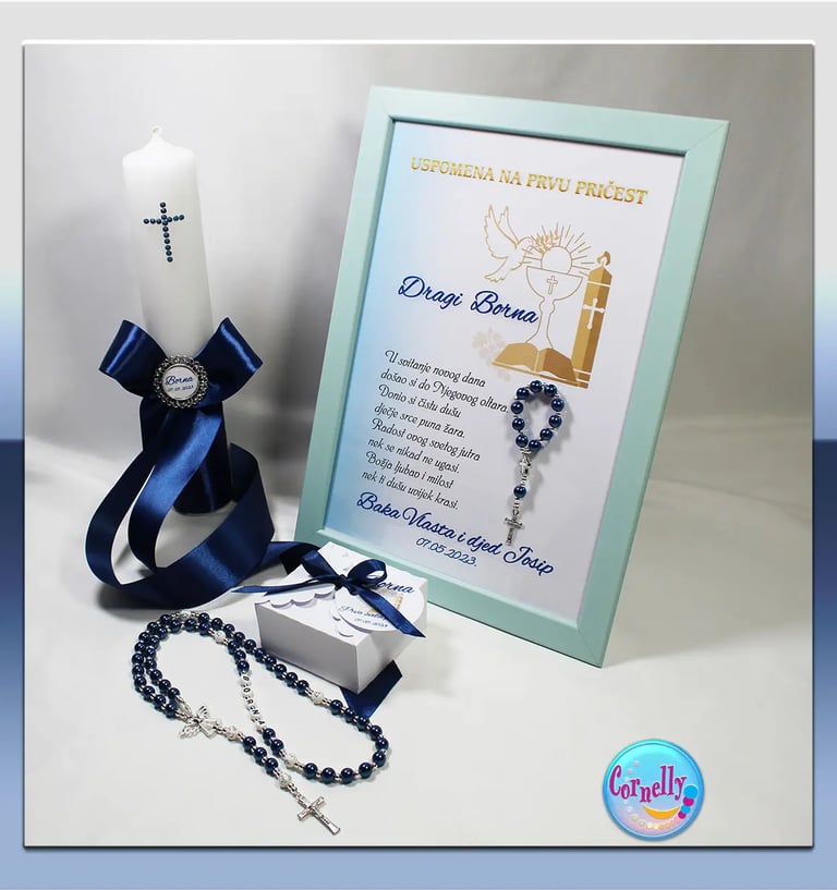 Poklon okvir s motivima Prve Pričesti