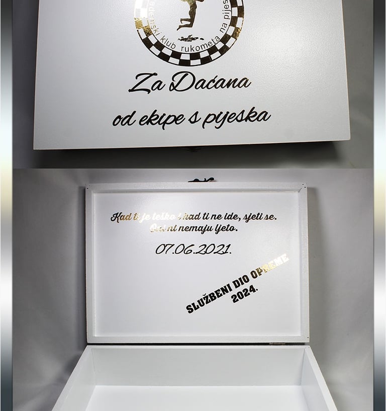 Elegantna kutija uspomena spremna za darivanje