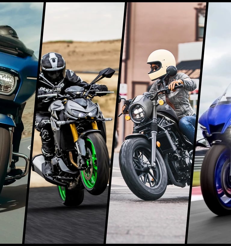 motorcycle in the use of Amsoil motor oil