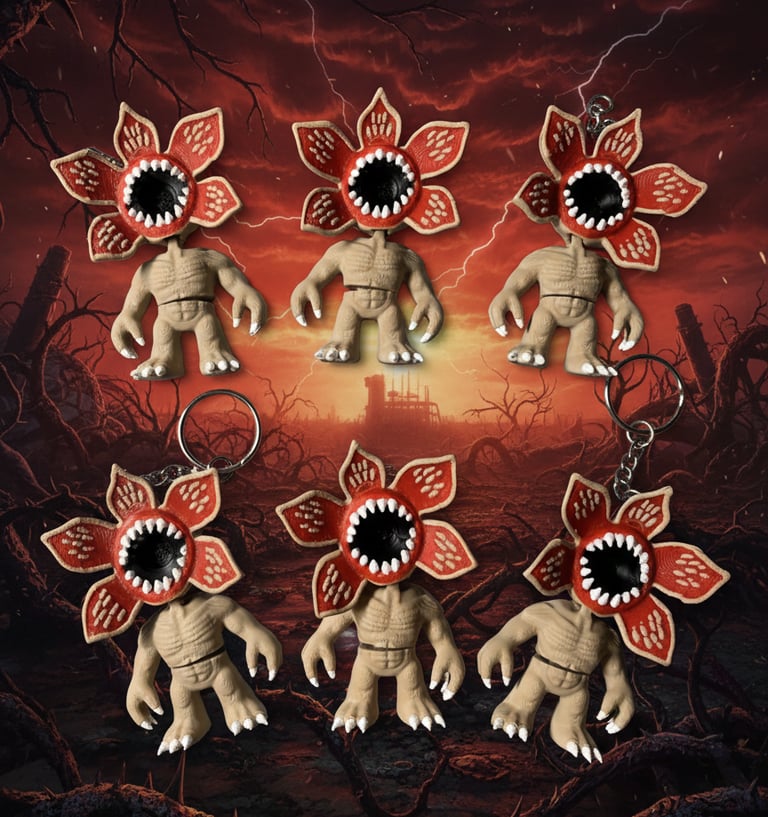 stranger things Demogorgon keychain