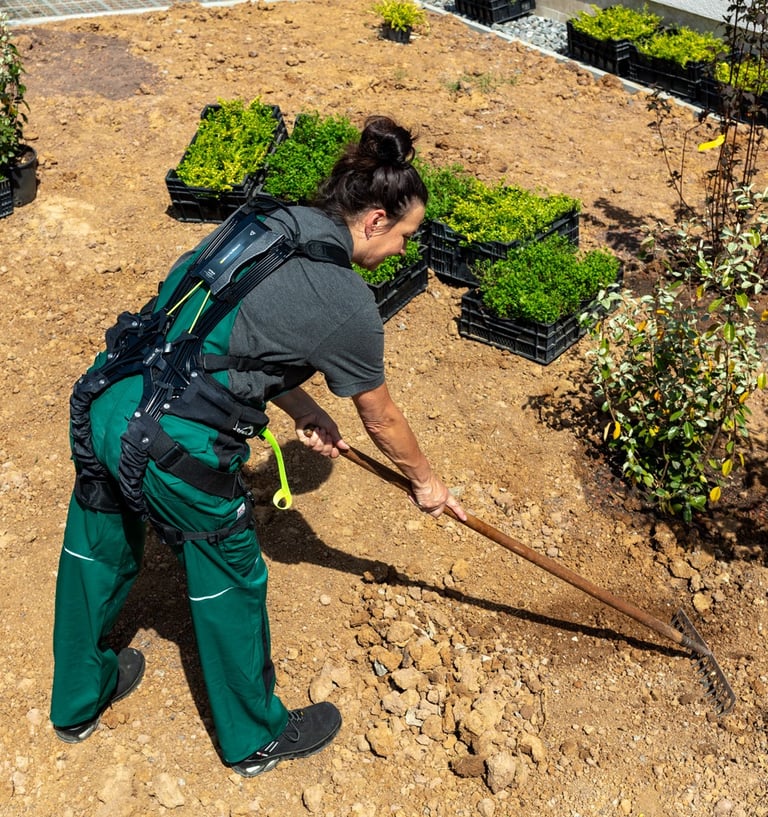 Egzoskeletai gerbūvio darbams
