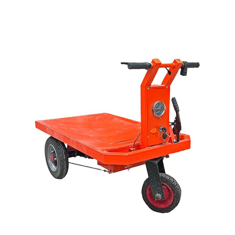 electric flatbed tricycle for industrial material handling