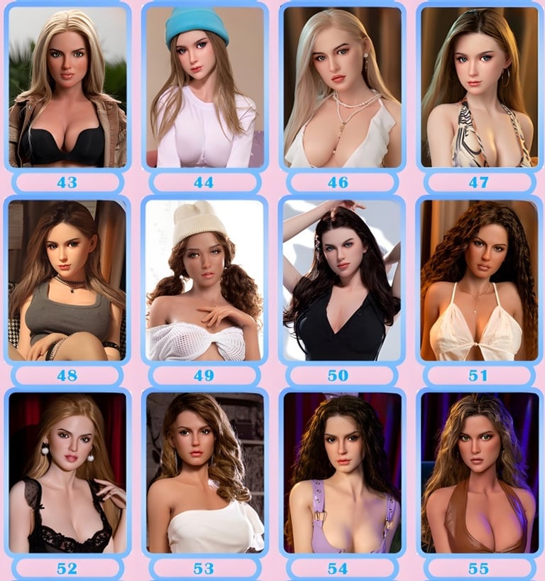 visages poupée réaliste silicone DDF