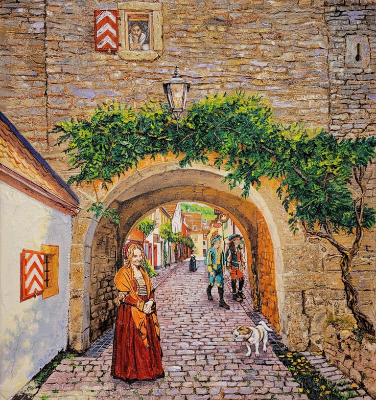 Álvaro Fernández Sáez Mädchen im Turm Sommerhausen Würzburg