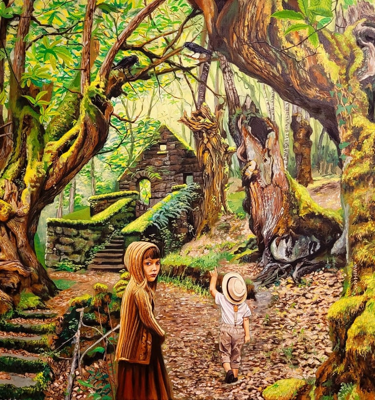 Álvaro Fernández Sáez Hänsel & Gretel Galizien Kastanienwald Hexe