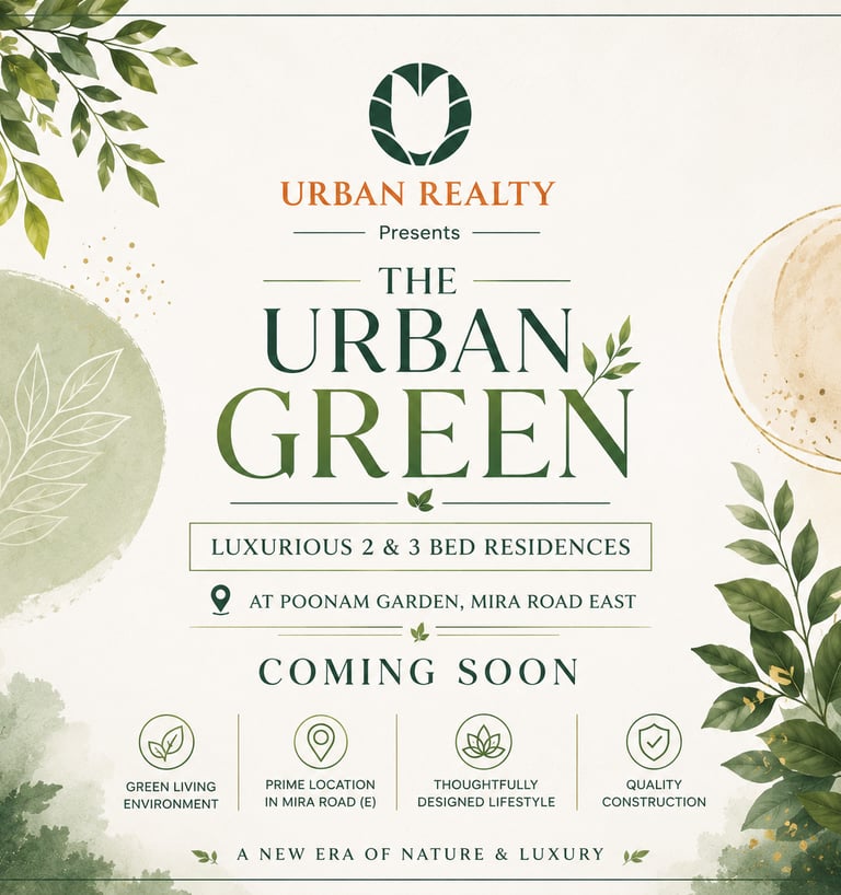 THE URBAN GREEN MIRA ROAD EAST, THE URBAN GREEN, POONAM GARDEN, MIRA ROAD EAST