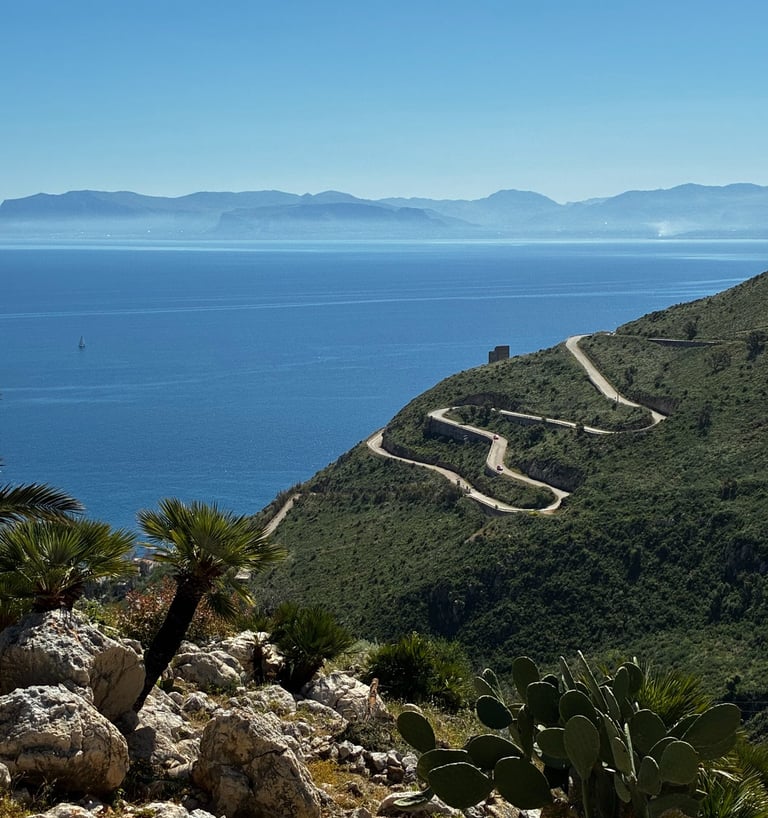riserva dello zingaro vista mare