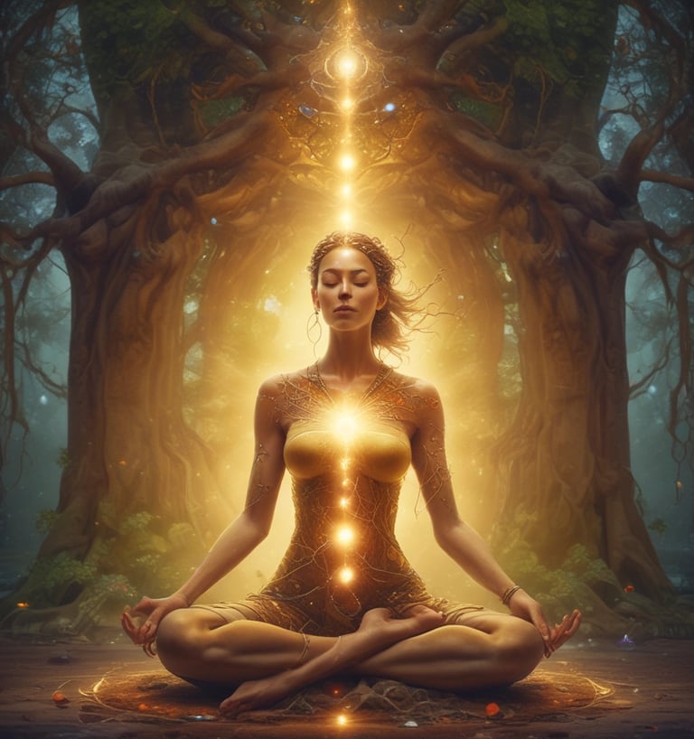 grounded woman, connected to the earth and spirit