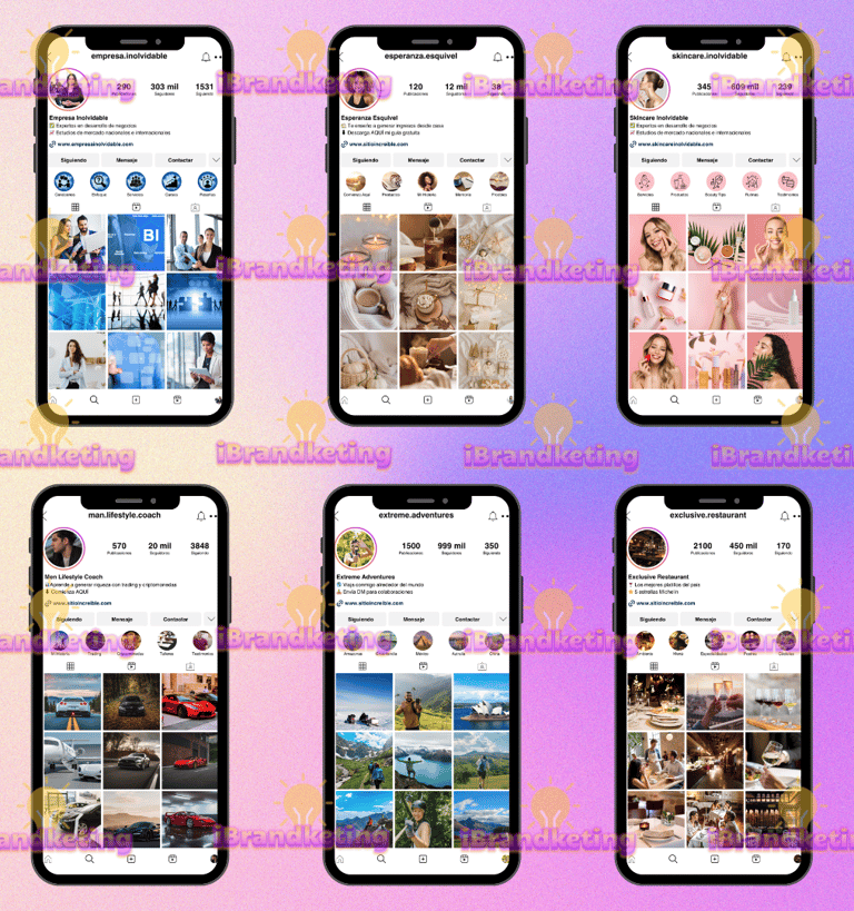 Feed de instagram aesthetic, cómo crear un perfil de instagram estético, emprender en Instagram