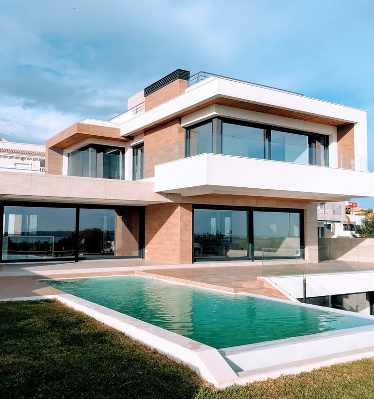 Contemporary residential home with minimalist architecture Jaipur