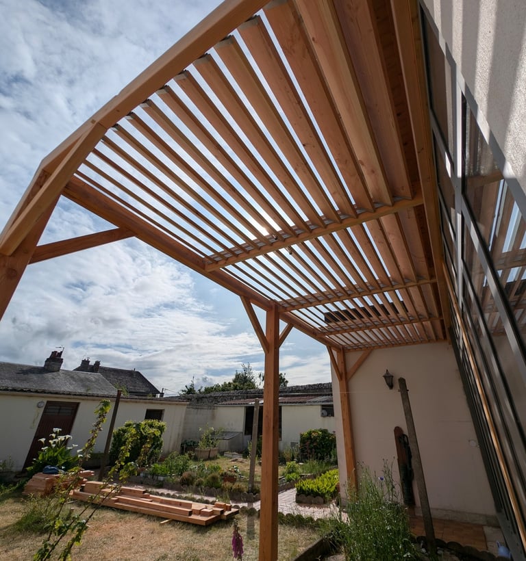 pergola en bois douglas