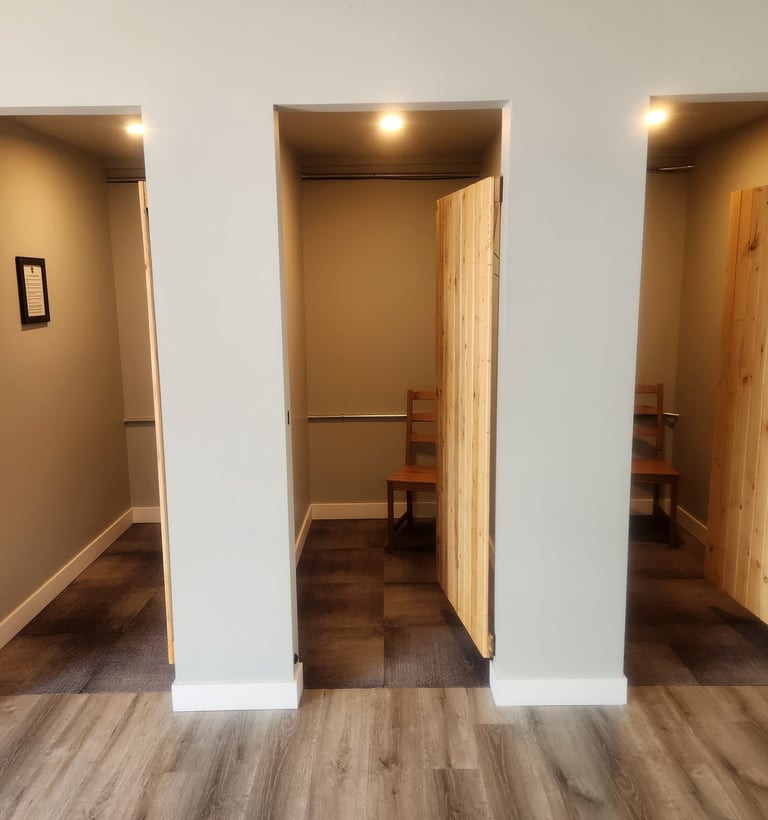 Private Change Rooms.