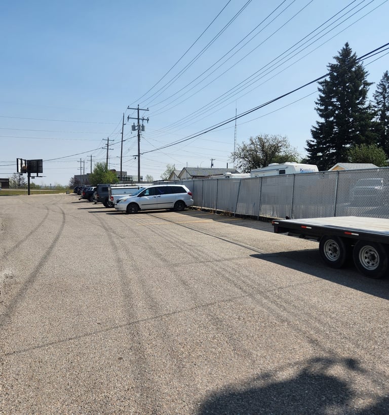 Plenty parking spots.