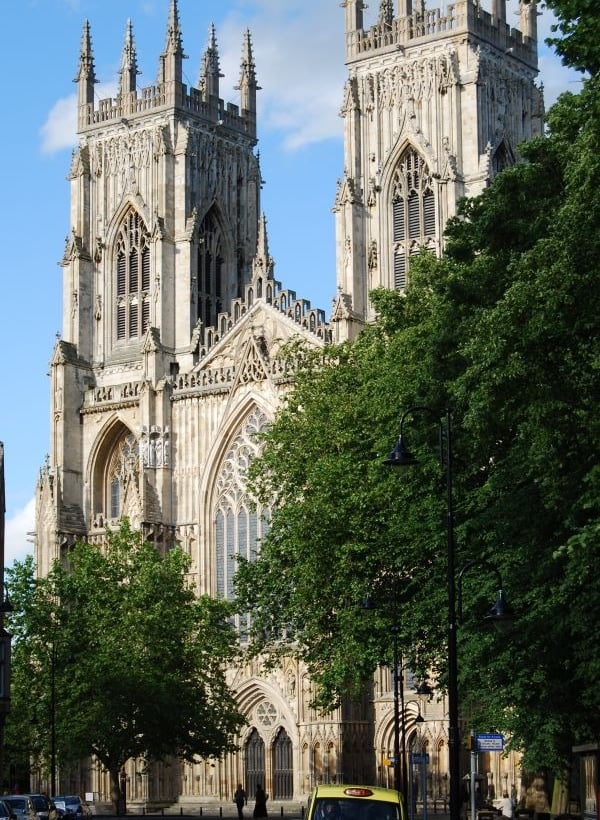 York Minster view of cathedral front