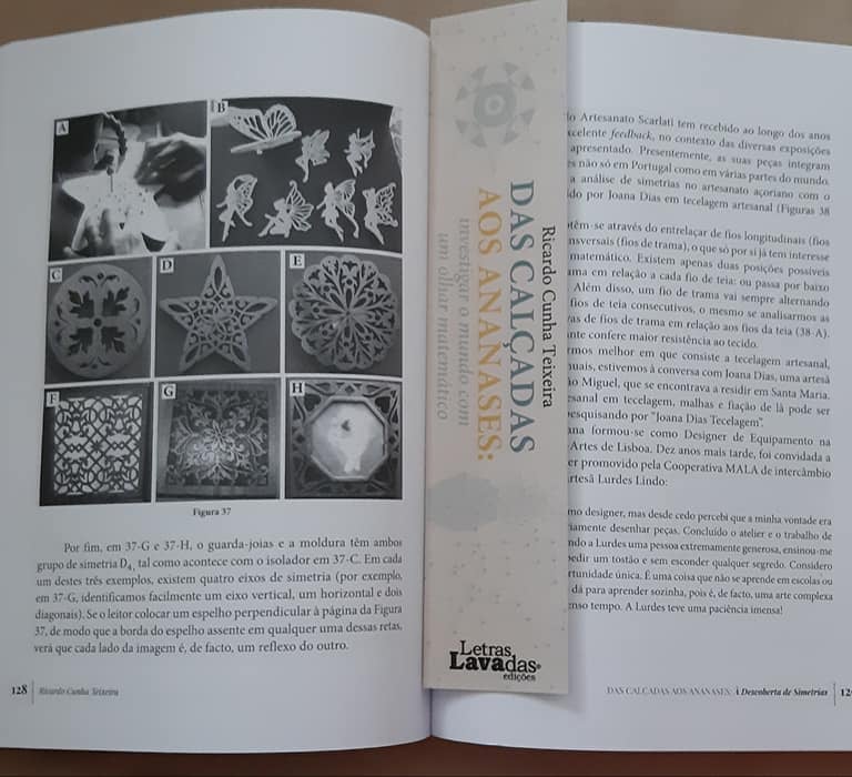 Scarlati Arte em Madeira Livro Das Calçadas aos Ananases: investigar o mundo com um olhar matemático