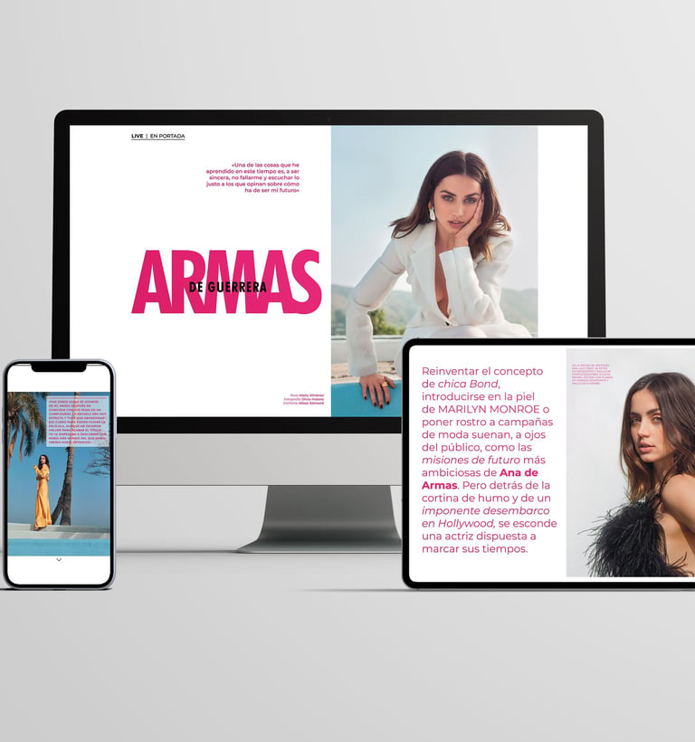 Diseño editorial interativo Lativa Magazine