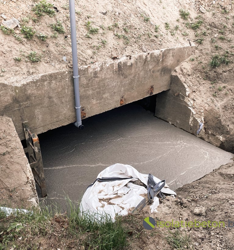 Opvullen van buitengebruikgestelde tunnels of tunnelnetwerken.