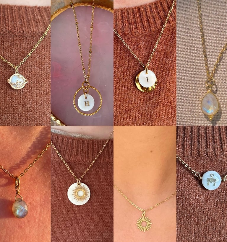 colliers faits main en pierres naturelles