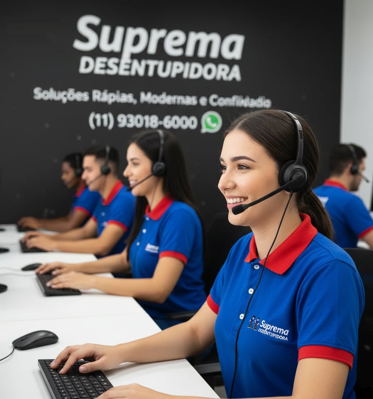 atendimento da suprema desentupidora