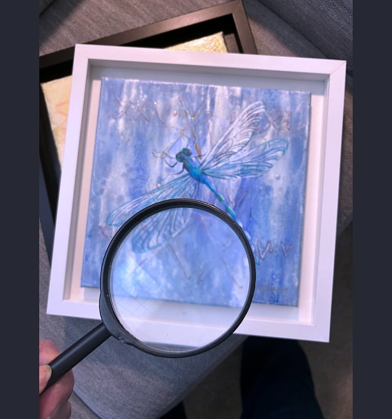 Original mystery painting coded message