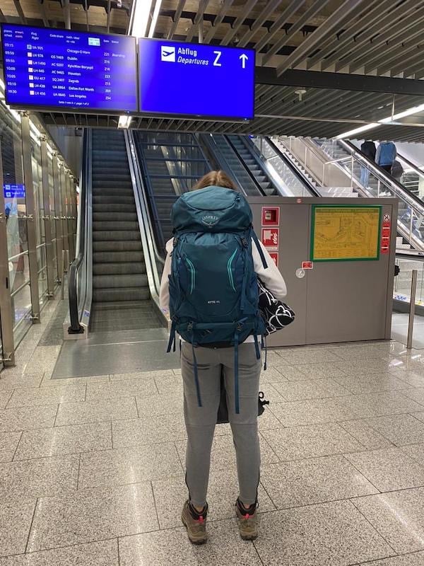 Abreise Gap Year Frankfurt Flughafen Annerschtwo
