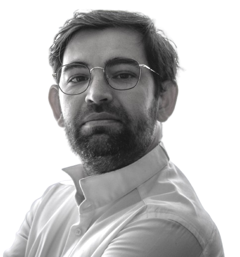Photo de profil en noir et blanc