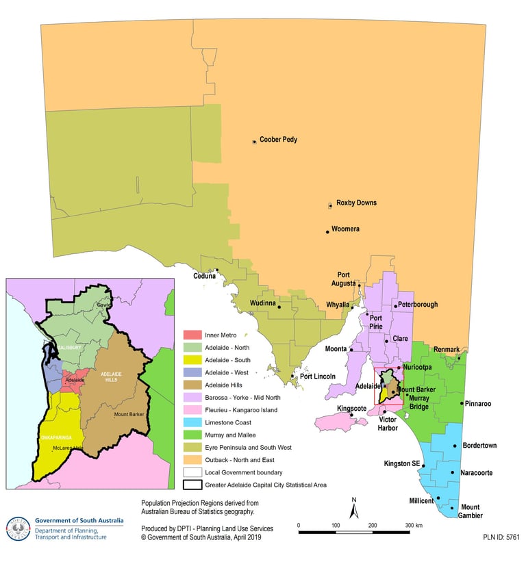 Greater Adelaide Regions - South Australia