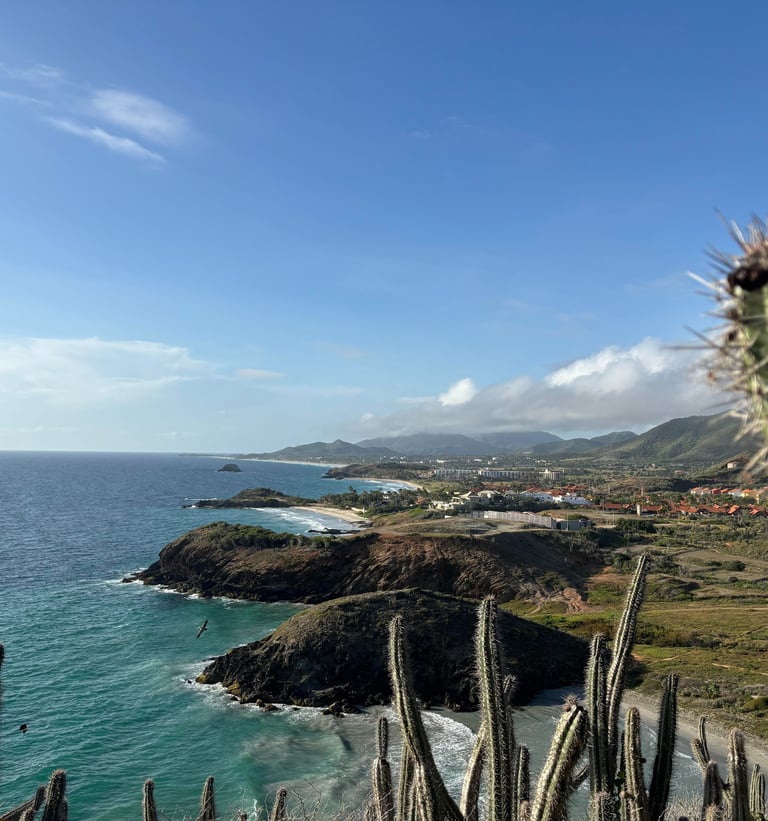 Vista de la playa desde la montaña