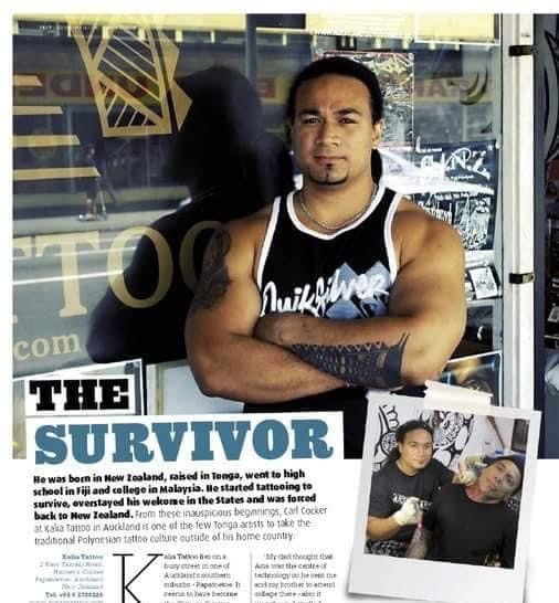 Carl Cocker of Kalia Tattoo Polynesian tattoo artist