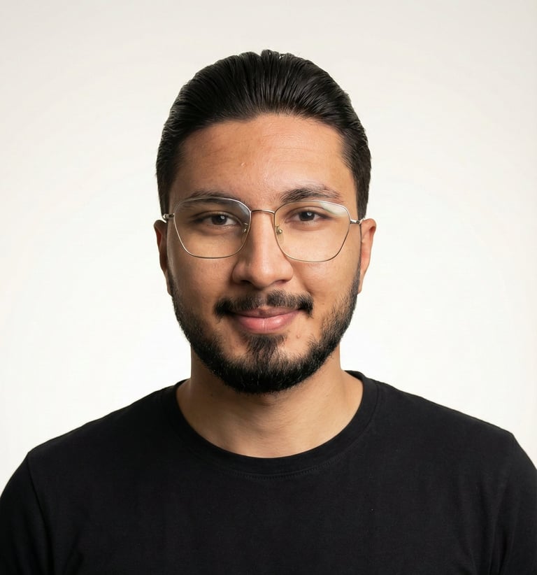 a man with glasses and a beard and a beard