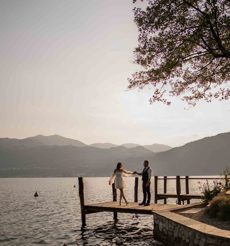 Wedding lake Orta