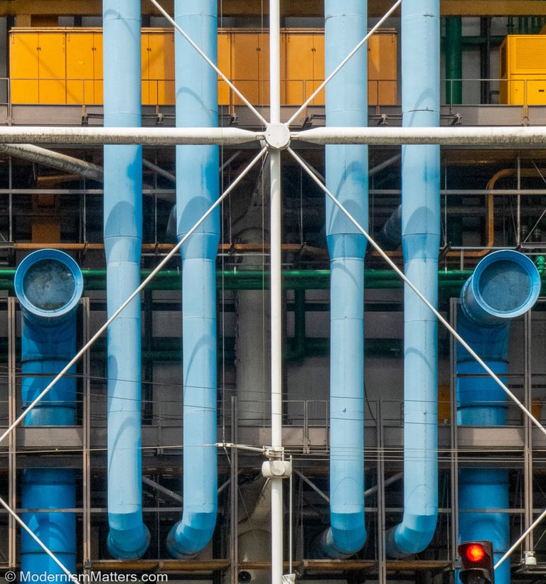 Pompidou Centre ● Paris, France ● R. Rogers, R. Piano, G. Franchini ● 1971-1977