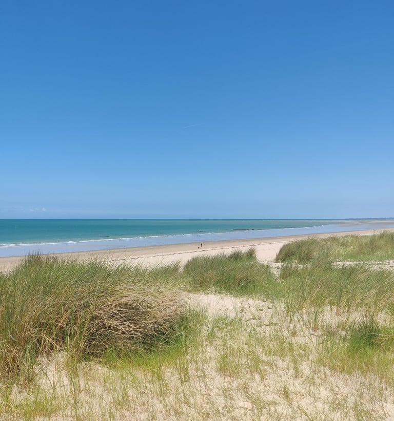 Het strand bij Bricqueville-sur-Mer