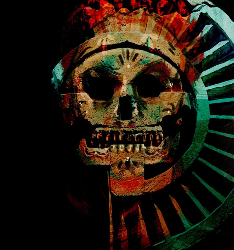 Day of the Dead selfie digital design