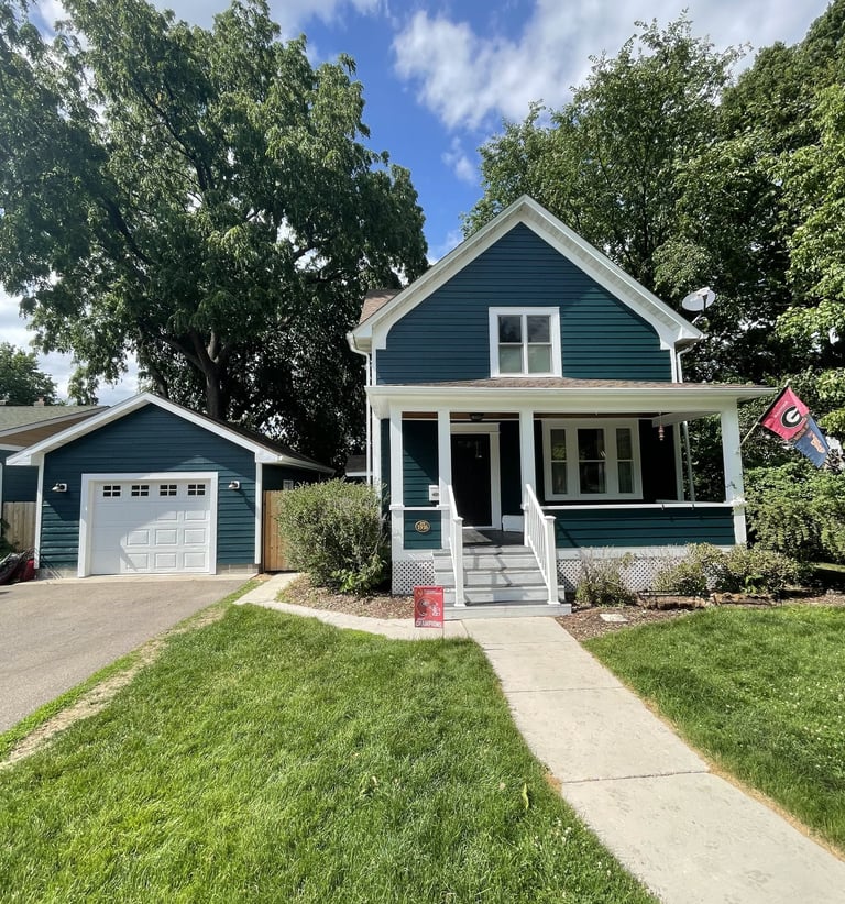 exterior painting project on minnesota home