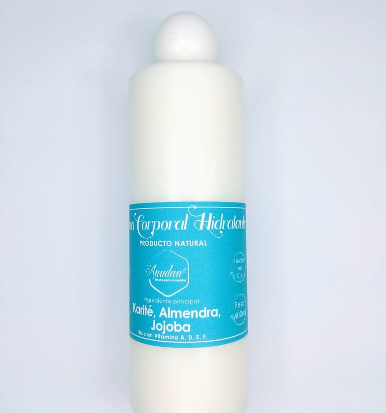 crema corporal - anudan jabones artesanales 