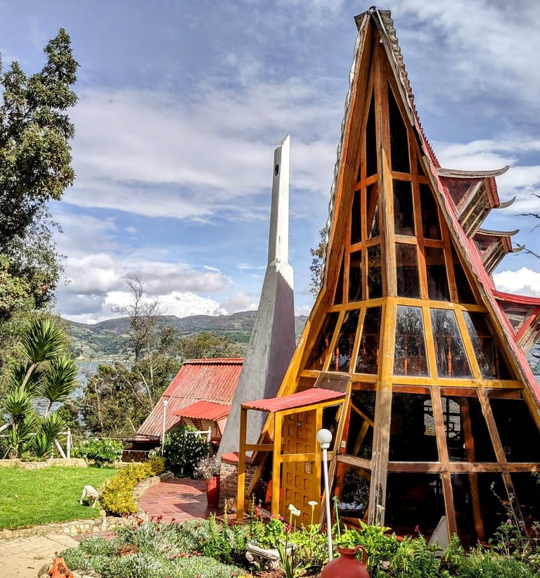 Lago de Tota, Laguna de Tota, Refugio Génesis, Cabaña