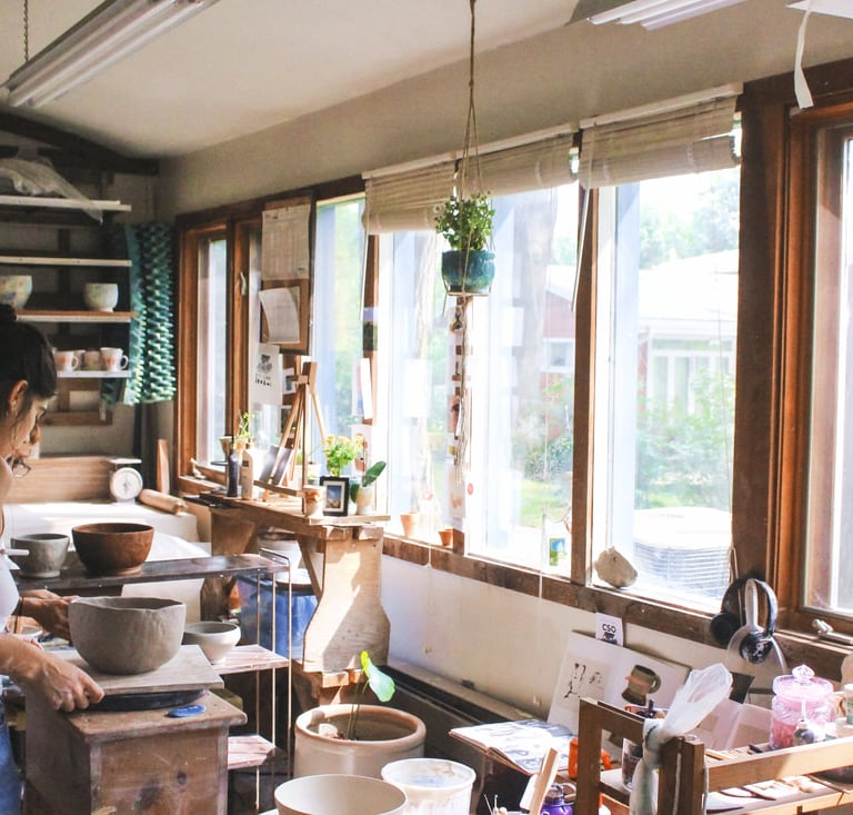 Our McAlester Street communal resident studio.