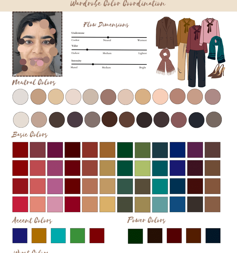 a woman's face and neck with a picture of a woman's face