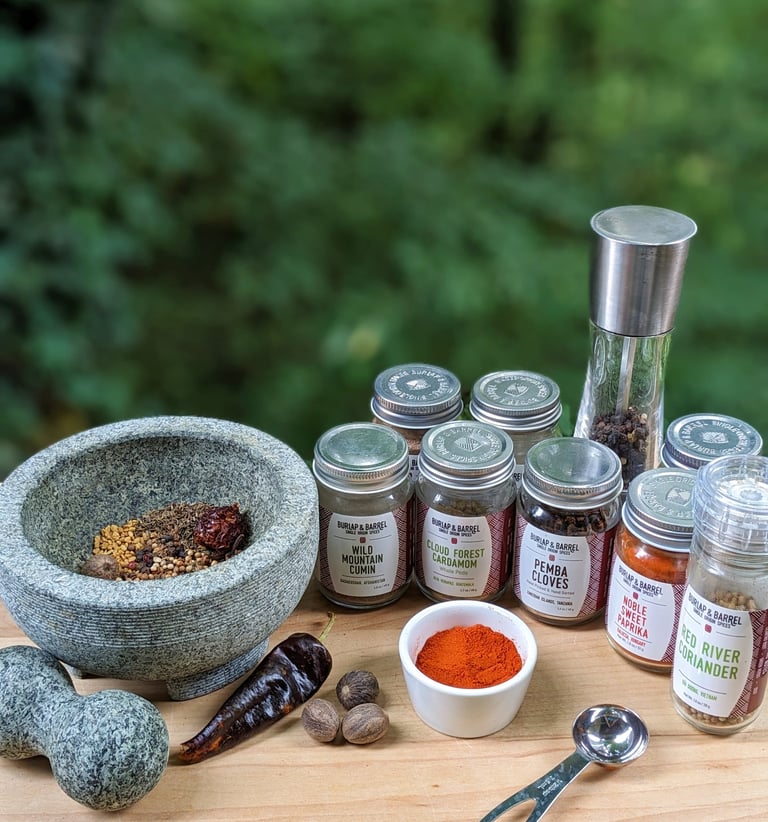 Our personal chef's premium spices customized for you for flavorful dishes. Healthy gluten-free