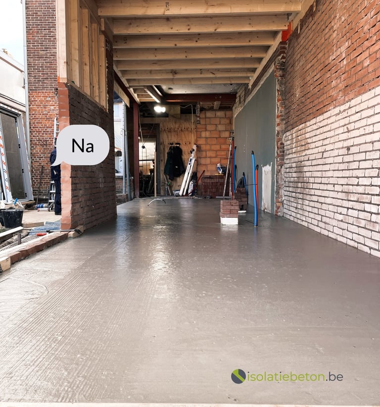 Isolatie uitvulling schuimbeton