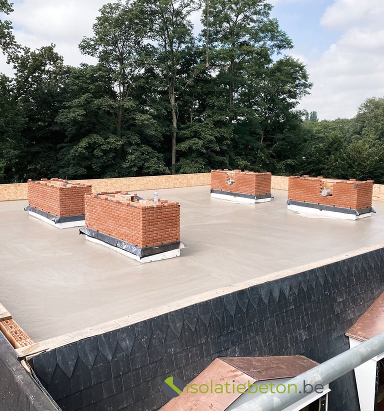 Hellingsbeton, schuimbeton nieuwbouw