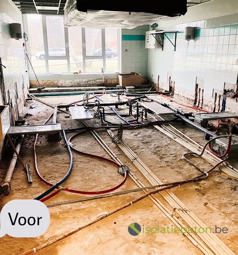 Isolatie uitvulling schuimbeton