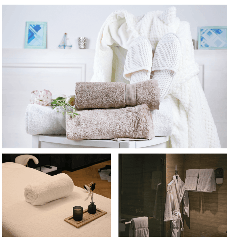 Spa and wellness products for hotels.