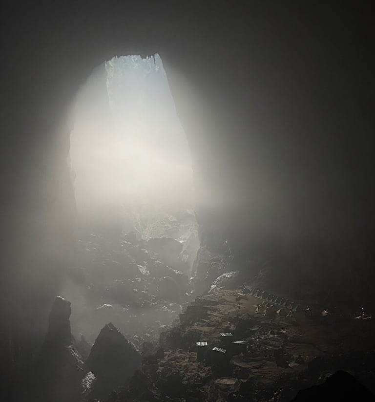 camp one near doline one in Hang son Doong Cave, Ke Bang National Park, Vietnam