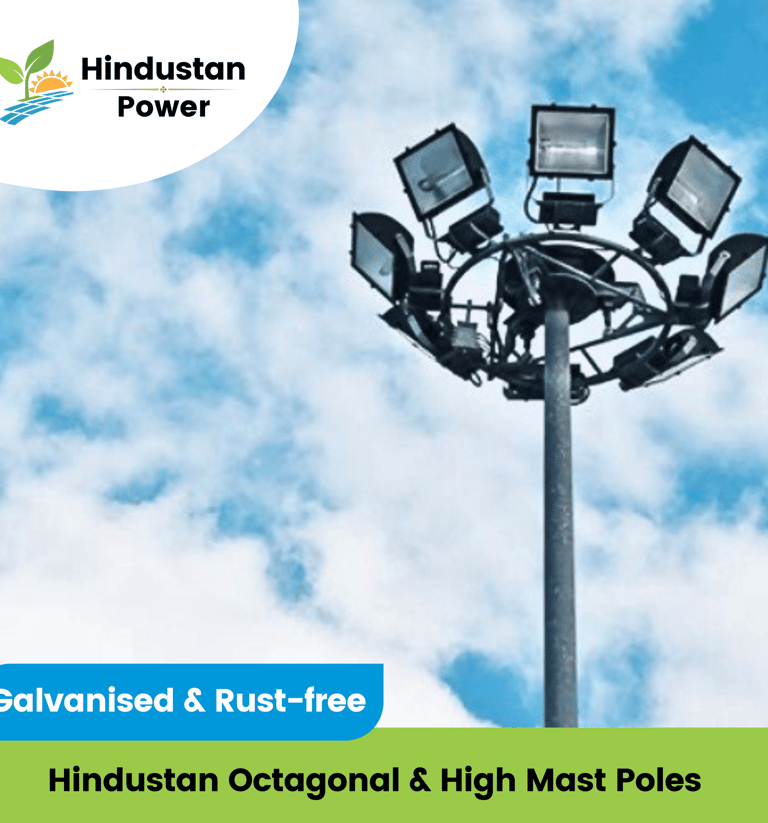 Hindustan Power is leading octagonal pole manufacturer in Ghaziabad, Uttar Pradesh, India