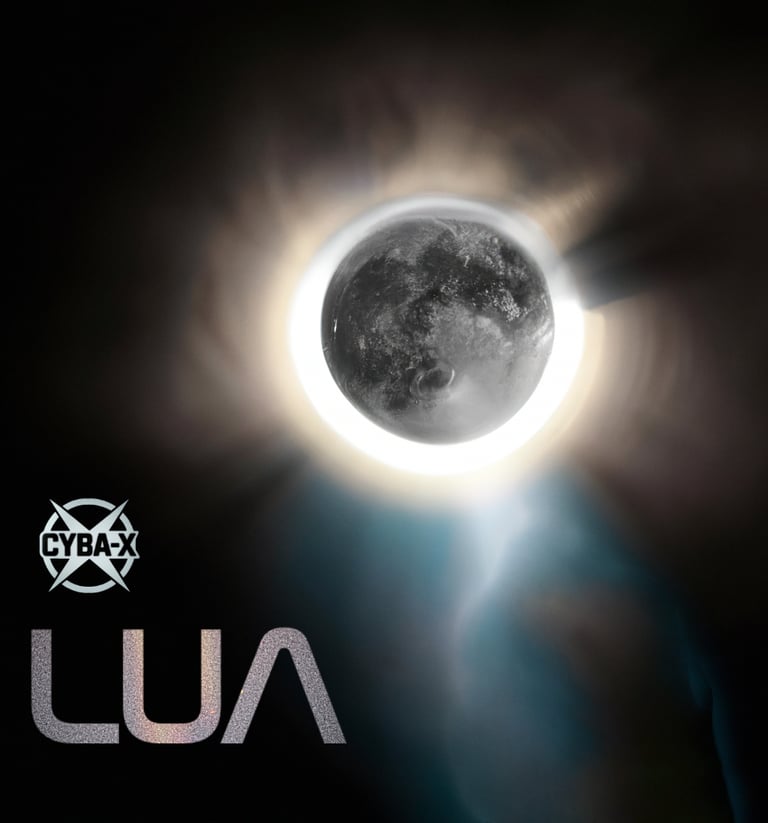 a moon in the sky with a bright light shining around the moon