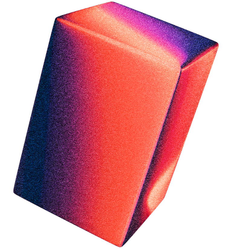 Stylized Neon Cube with static shading that is a design from Willson Brut