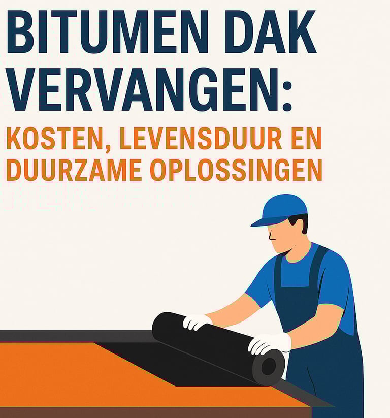 Bitumen dak vervangen – kosten, levensduur en duurzame oplossing via siliconencoating